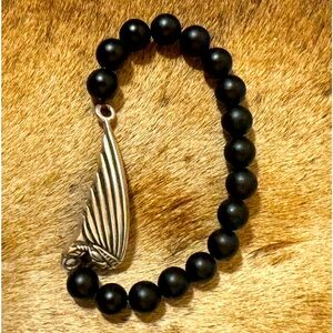 KING BABY BLACK ONYX INDIAN BRACELET